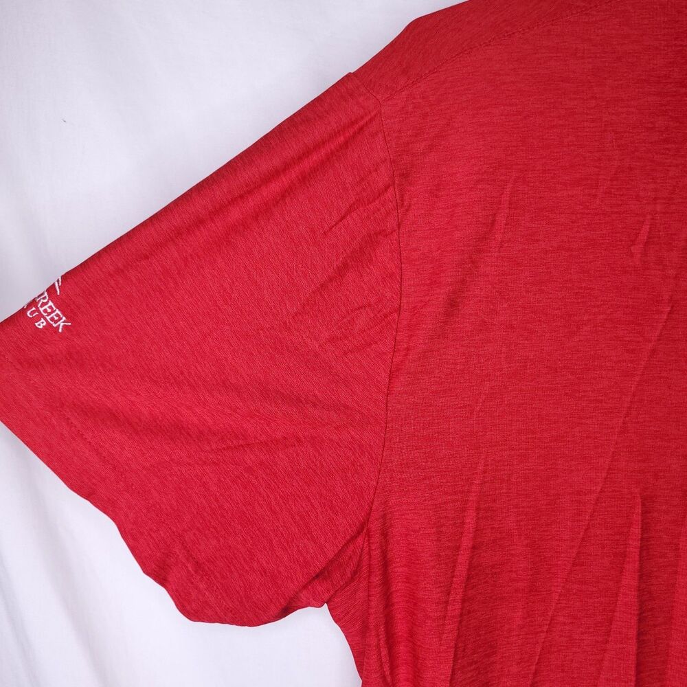 Under Armour Polo Shirt Mens XL Red Loose HeatGear Performance Willow Creek - Picture 3 of 11
